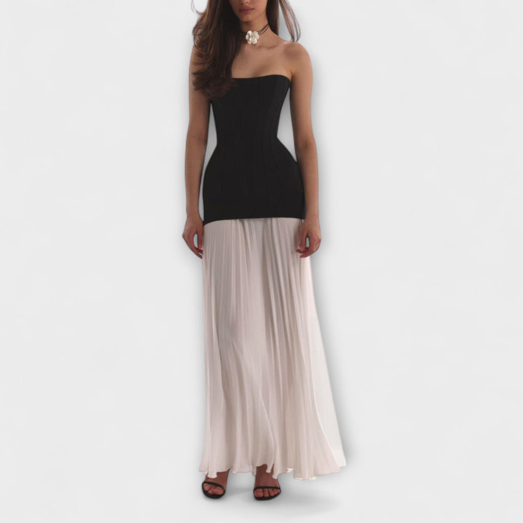Isolde - Chic Classic Pleated Skirt Two-Piece