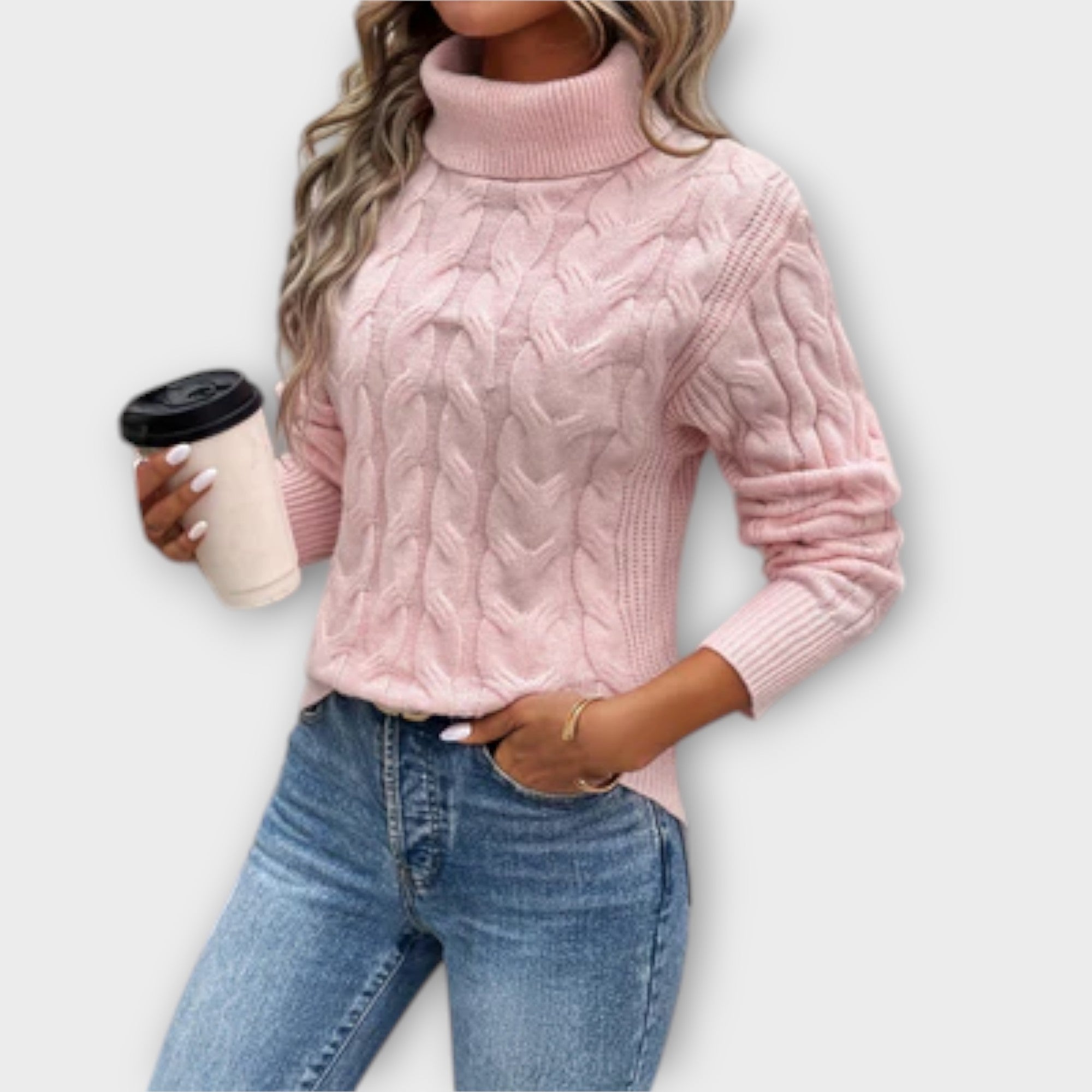 Amelia | Elegant Turtleneck Sweater in Knit