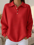 Ava | Soft Knit Polo Sweater