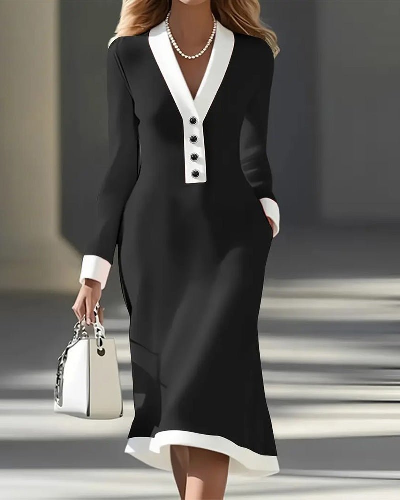 Kaylin | Elegant Long-Sleeve Dress