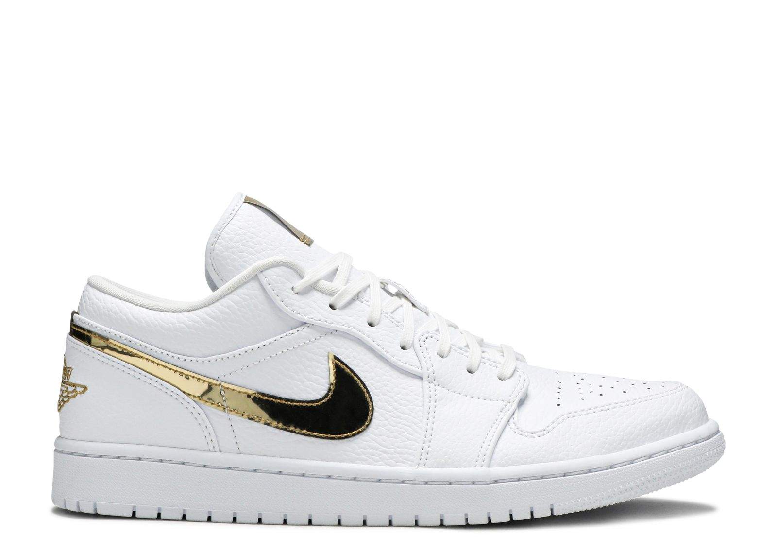 Air Jordan 1 Retro Low ¡®White Metallic Gold¡¯ Revered Footwear