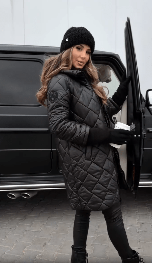 Katy | Elegant Quilted Down Jacket with Hood