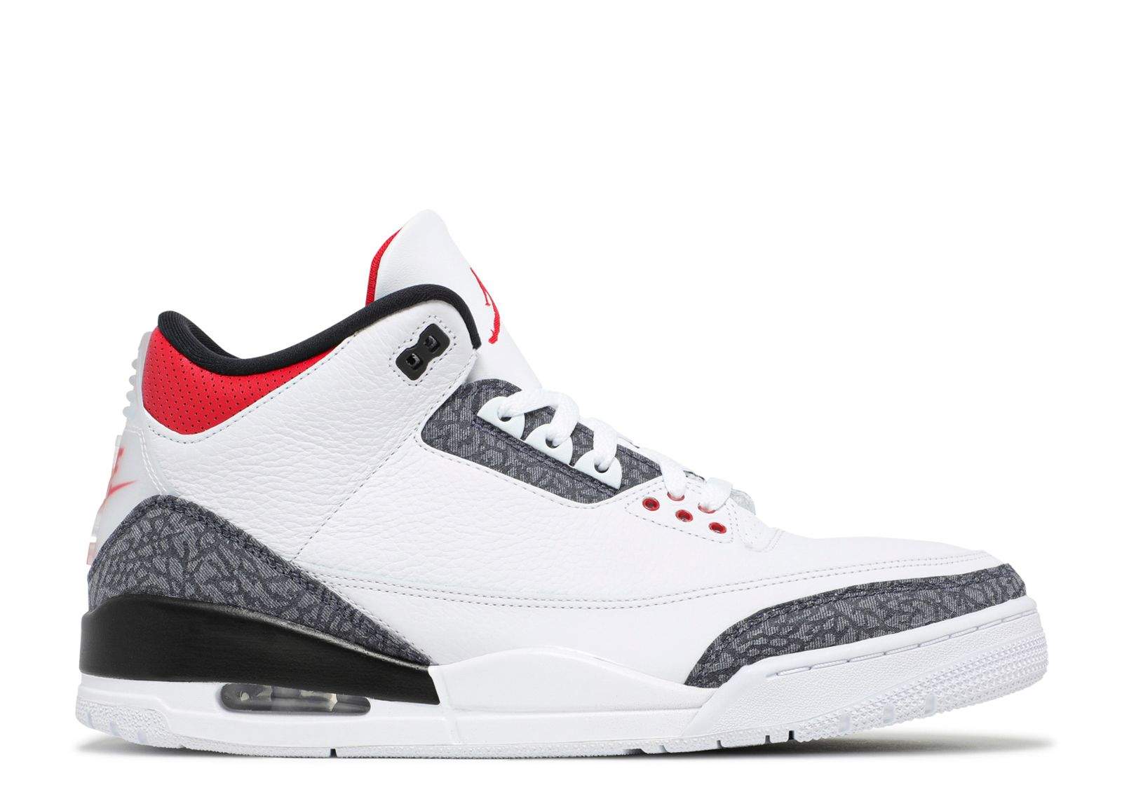 Air Jordan 3 Retro Denim SE ¡®Fire Red¡¯ Everlasting Sneaker