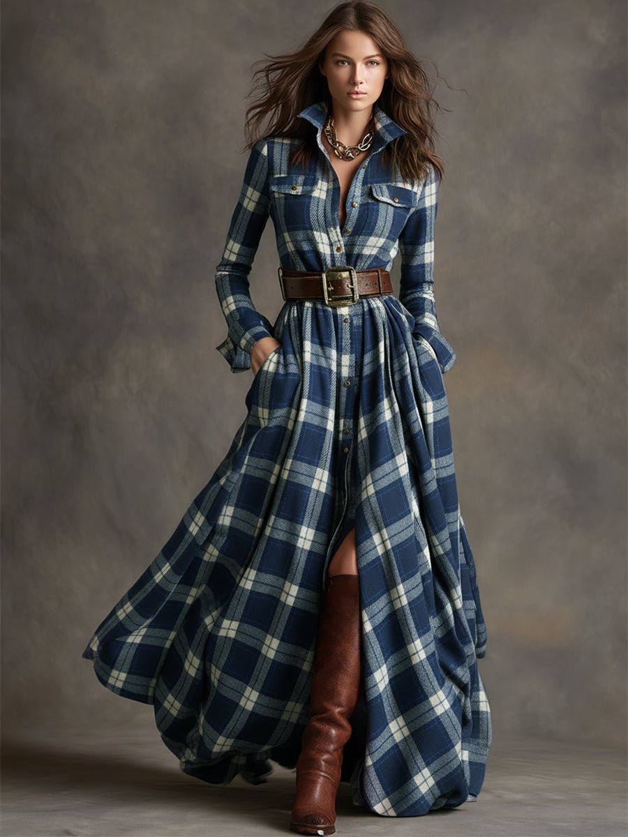 Jacqueline - Classic Button-Up Shirt Dress