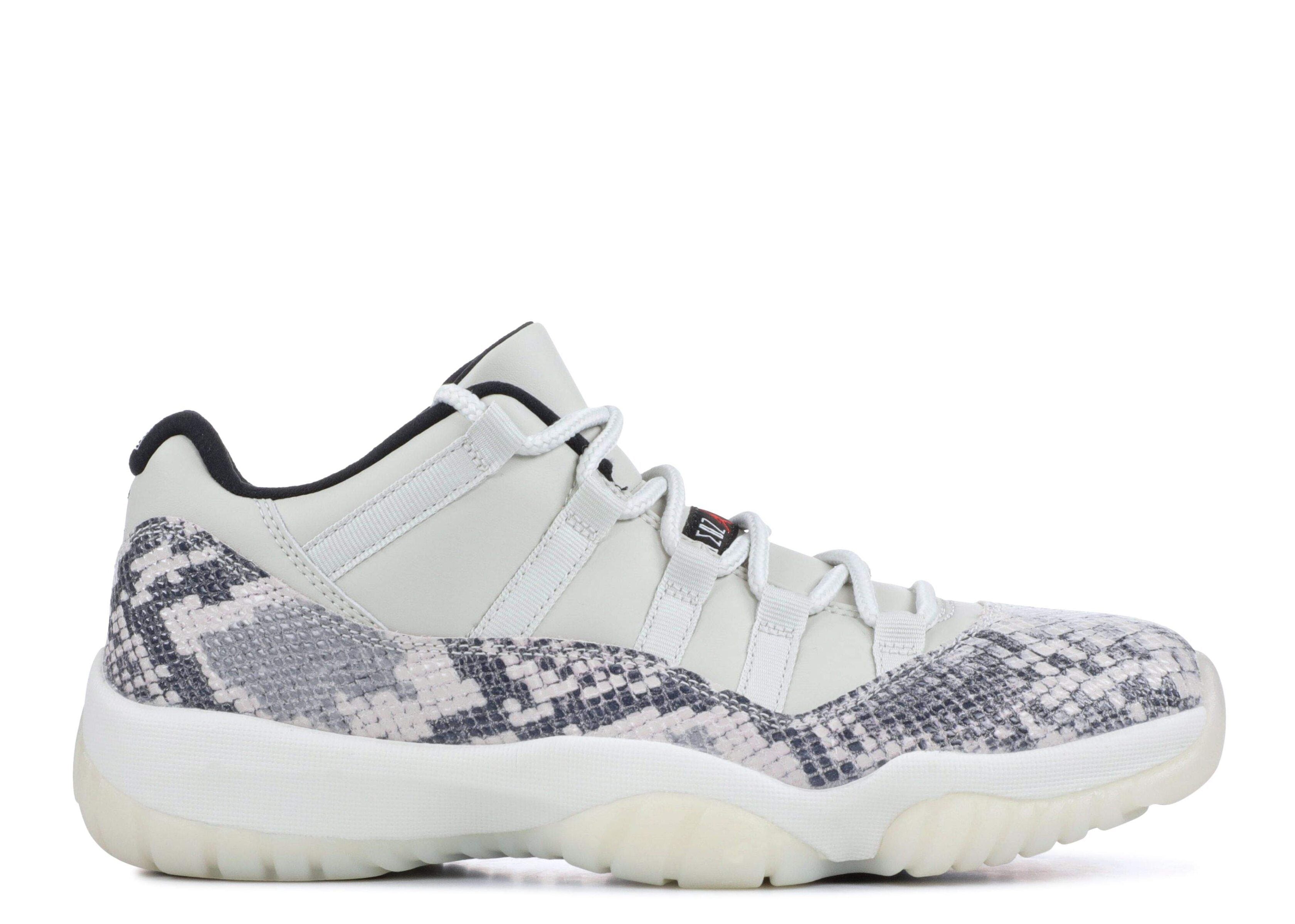 Air Jordan 11 Retro Low ¡®Light Bone Snakeskin¡¯ Unfading Sneaker