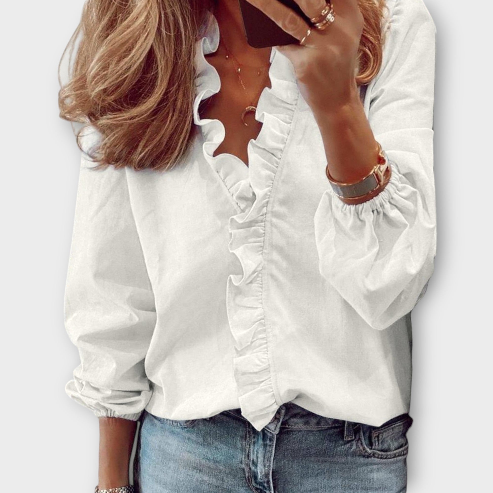 Juliette | Elegant Ruffled Blouse