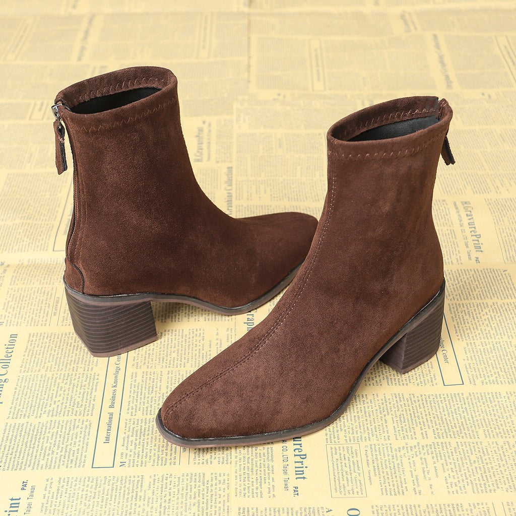 Barbara | Elegant Suede Ankle Boots