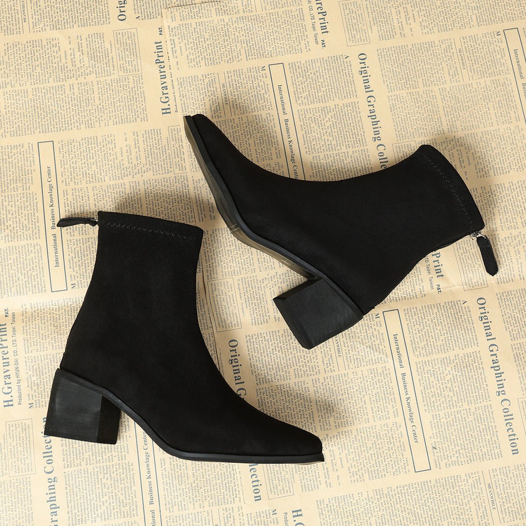 Barbara | Elegant Suede Ankle Boots