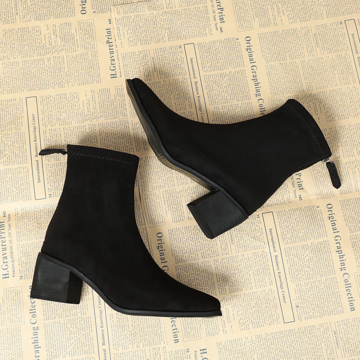Barbara | Elegant Suede Ankle Boots