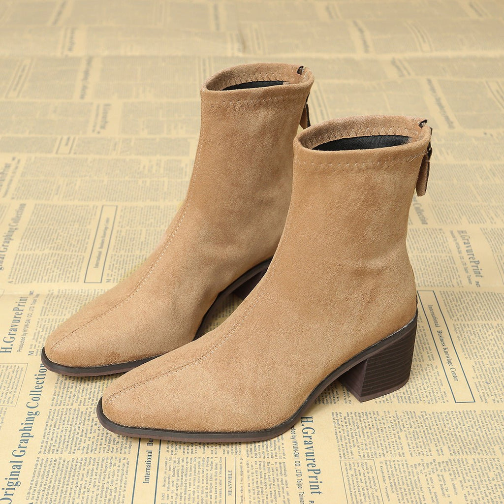 Barbara | Elegant Suede Ankle Boots