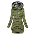 Adèle | Sweater Dress with Heartbeat Print