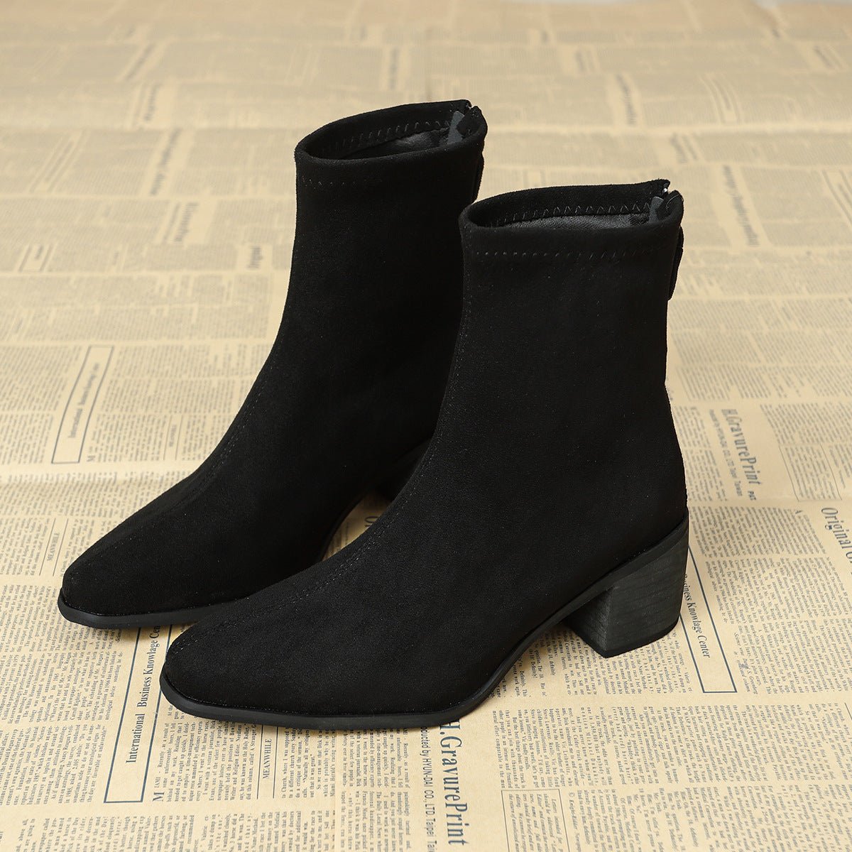 Barbara | Elegant Suede Ankle Boots