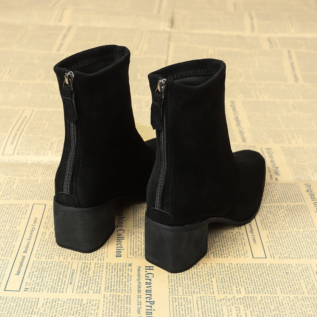 Barbara | Elegant Suede Ankle Boots