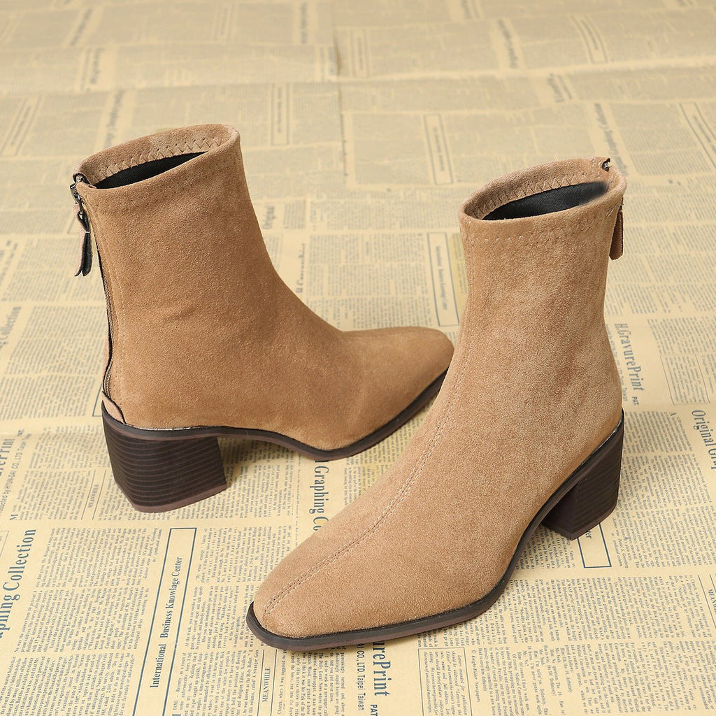 Barbara | Elegant Suede Ankle Boots