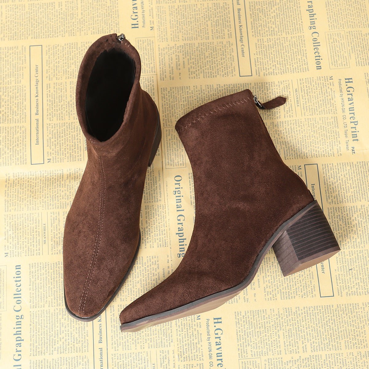 Barbara | Elegant Suede Ankle Boots