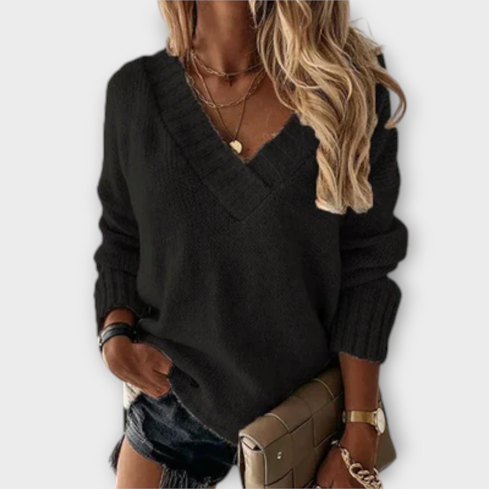 Jane | Cozy V-Neck Sweater
