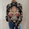 Ava | Vintage Floral Knit Sweater