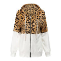 Lea | Fleece Hoodie with Leopard Design