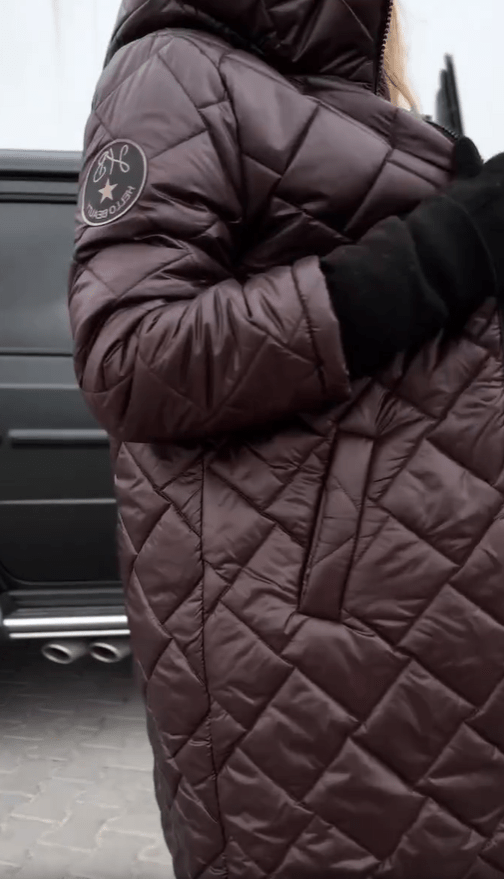Katy | Elegant Quilted Down Jacket with Hood