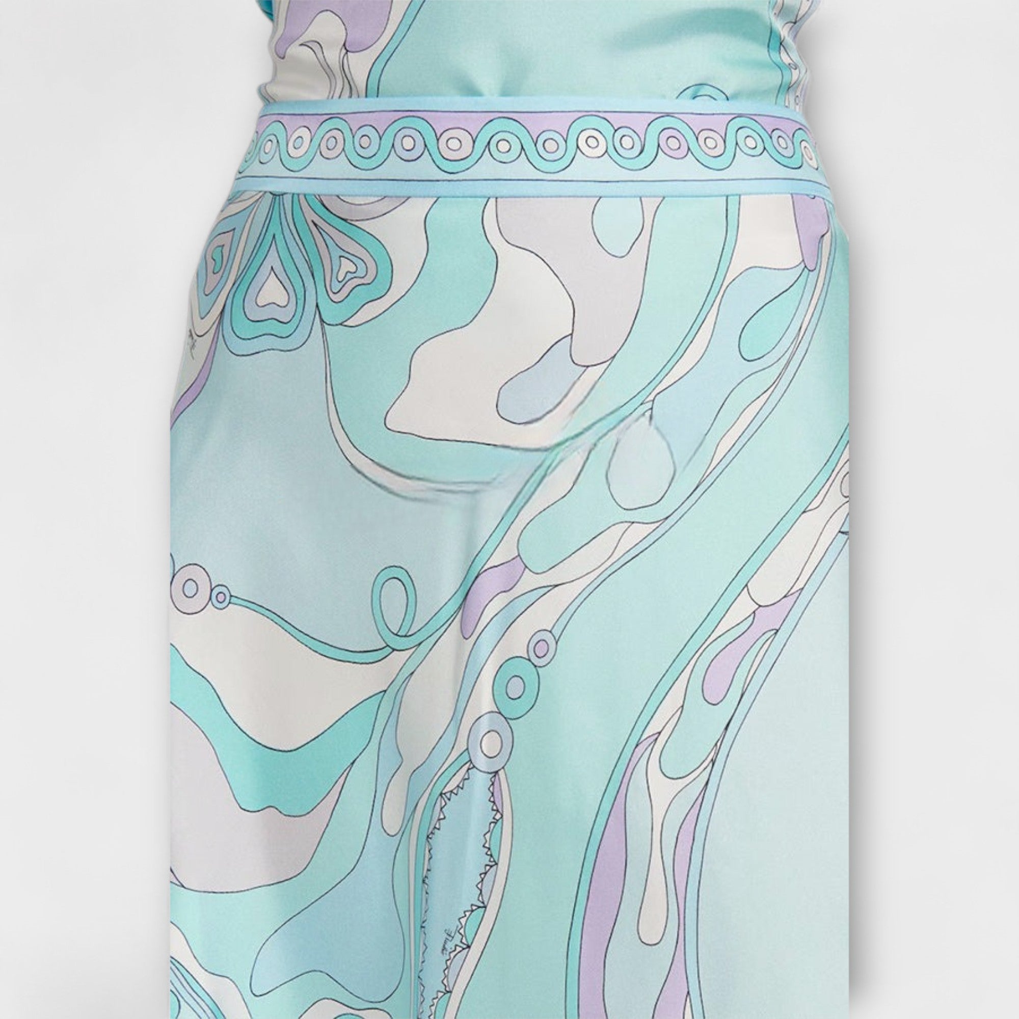 Everly - Halter Top and Asymmetrical Midi Skirt Set