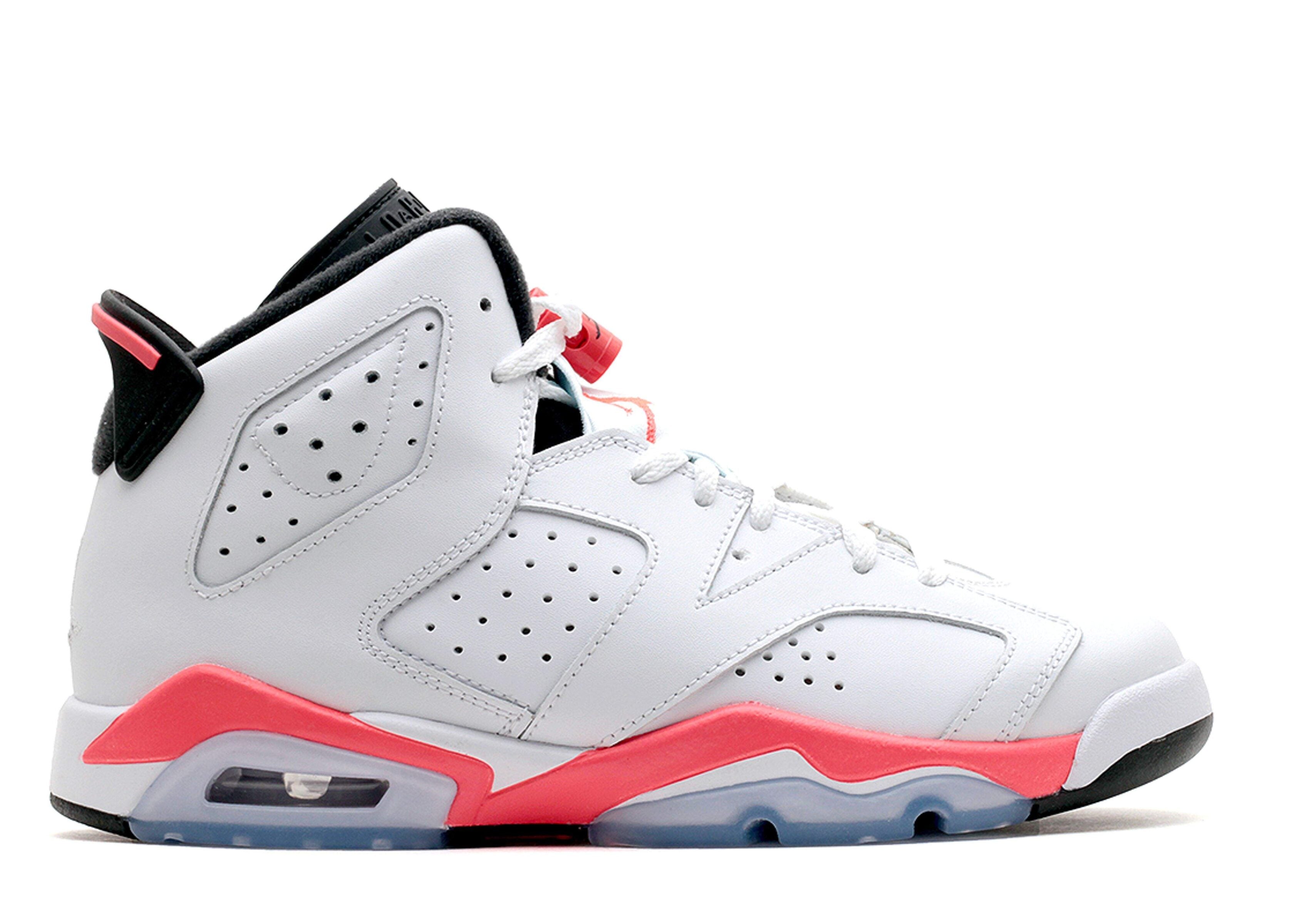 Air Jordan 6 Retro BG ¡®White Infrared¡¯ 2014 Everlasting Sneaker